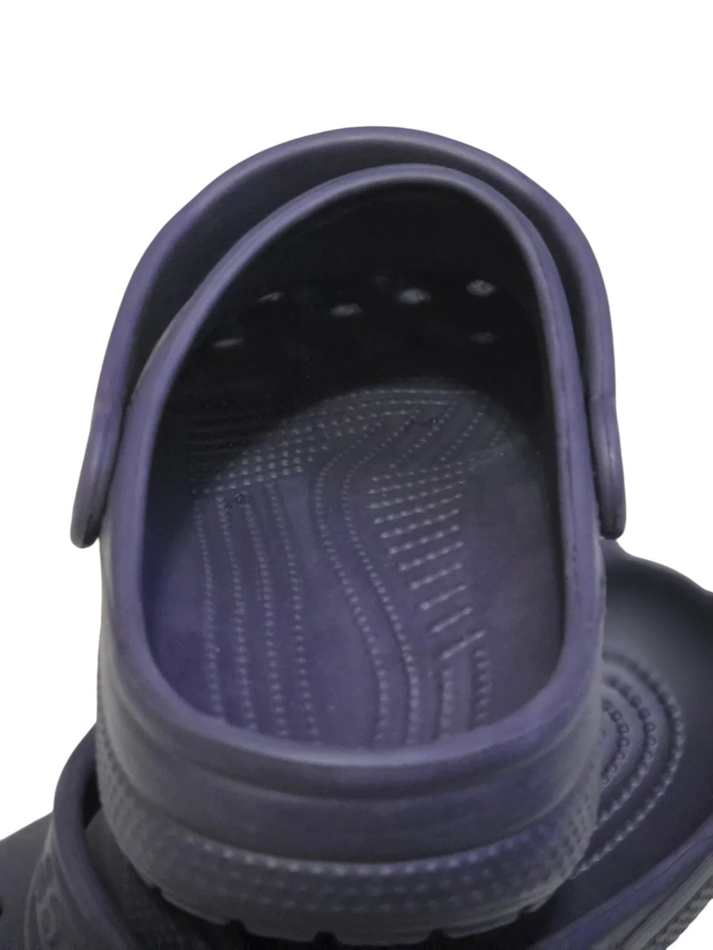 CROCS Kids Classic Clogs Dark Purple Youth Size 3 (J3) Like New